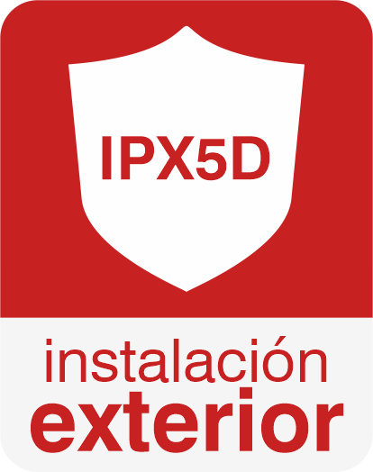 IPX5D, instalación exterior