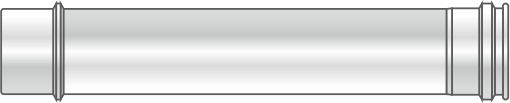 Stainless-steel pipe MH D=80 L=500