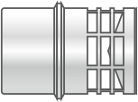 Anti-wind terminal D=80 mm M