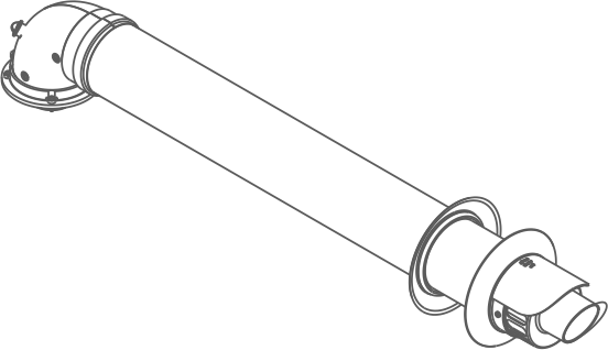 60/100 PP flue kit