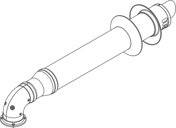 80/125 PP flue kit