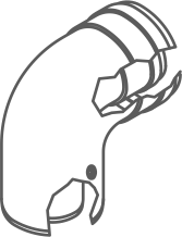 Concentric elbow 60/100 90 AL