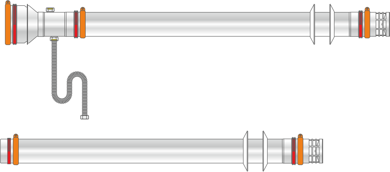 Twin-flue kit