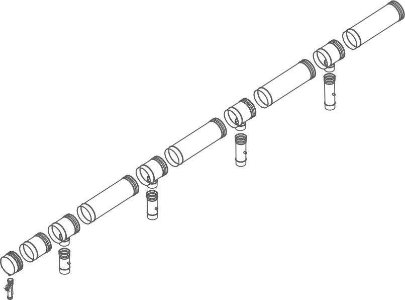 Flue manifold NEOCON 375[400] Ø200