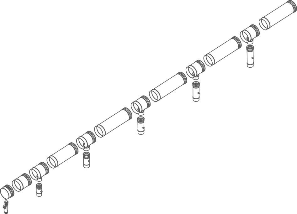 Flue manifold NEOCON 475[500] Ø200